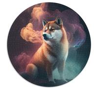Rompecabezas de 1000 Piezas de Shiba Inu Nebula para Adultos, Ideal para una Noche de Juegos en Familia, Obra de Arte Decorativa DIY, 67,5 x 67,5 cm