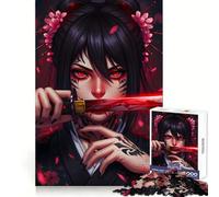 Rompecabezas de 1000 Piezas de Shinobi Anime Geisha para Adultos y Adolescentes Mejora la Memoria Ligero y Relajante Corte preciso Un Regalo Encantador 38x26cm