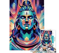 Rompecabezas de 1000 Piezas de Shiva el Yogi Rompecabezas para Adultos y familias Entrena tu Cerebro y Tus Manos Regalos para Reducir el estrés 38x52cm