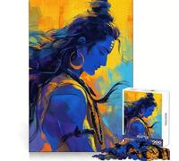 Rompecabezas de 1000 Piezas de Shiva la Soñadora para Adolescentes, Juego Mental, Juguete antiestrés, Corte preciso, Regalo artístico 50x75cm