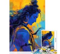 Rompecabezas de 1000 Piezas de Shiva The Dreamer cumpleaños Ideal como decoración de Pared con Piezas aleatorias Que se entrelazan Tamaño: 38x52cm