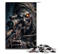 Rompecabezas de 1000 Piezas de Soldado Zombi del ejército Muerto para Adultos Rompecabezas de Madera Juegos Familiares 75 x 50 cm
