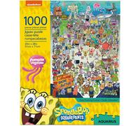 AQUARIUS Spongebob Squarepants Puzzle (1000 Piece Jigsaw Puzzle) - Officially Licensed Spongebob Merchandise & Collectibles - Glare Free - Precision Fit - 20 x 28 Inches
