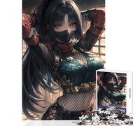 Rompecabezas de 1000 Piezas de Stealthy Ninja Warrior Juguetes antiestrés Gran Regalo para Juegos educativos colección de Artistas Bellas Artes tamaño 38x26cm