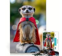 Rompecabezas de 1000 Piezas de Superhéroe Suricata para Adolescentes, Juguete para ejercitar la Mente, Actividad para el hogar, Corte Premium, artículo de Santa Claus 38x52cm