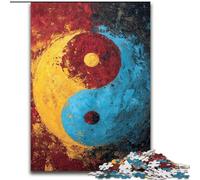 Rompecabezas de 1000 Piezas de Tai Chi Yin y Yang para Adultos y Adolescentes Un Juego desafiante, Toda la Familia (50x75cm)