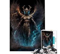 Rompecabezas de 1000 Piezas de Tanatos el Dios de la Muerte Un desafío para la Inteligencia Juguetes adictivos Juegos relajantes Decoración Perfecta Regalos de Amigo Invisible (tamaño 38x26cm)