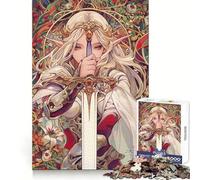 Rompecabezas de 1000 Piezas de Tarot Princesa Caballero para Adolescentes Juguete para desafiar la Mente Pasatiempo Relajante Corte preciso Regalo Encantador 38x26cm