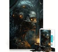 Rompecabezas de 1000 Piezas de Terror biomecánico con Bordes definidos,Juguete Creativo para desarrollar la Creatividad y la diversión,Regalo Ideal para Navidad (38x26cm)