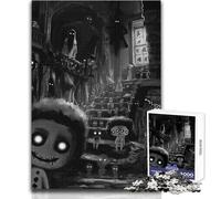 Rompecabezas de 1000 Piezas de The Damned Haunted House, Juego de Aprendizaje para Practicar Habilidades, Regalo Ideal para Momentos Felices, tamaño 50x75cm