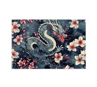 Rompecabezas de 1000 piezas de The Dragon In The Flower Bed para adultos, rompecabezas de madera para adultos, regalos para decoración del hogar