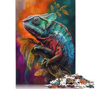 Rompecabezas de 1000 piezas de The Mutable Chameleon para adultos y adolescentes, rompecabezas de papel para adultos, juego educativo, juguete de desafío, 38 x 26 cm, 1000 piezas