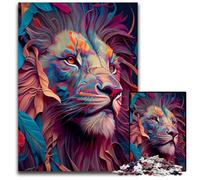 Rompecabezas de 1000 Piezas de The Pride Lion para Adultos, Juego de desafío Mental para Adolescentes y Familia, 26x38cm/10,23x14,96 Pulgadas