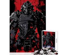 Rompecabezas de 1000 Piezas de The Warrior Machine Juguetes antiestrés Regalo de cumpleaños Juego Educativo con póster a Juego y Hoja de Trivia tamaño 38x26cm