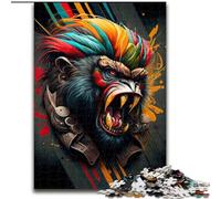 Rompecabezas de 1000 Piezas de The Wild Monkey Impossible para Adultos Padres, Amantes y Amigos A Partir de 14 años Tamaño: 38x26cm