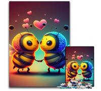 Rompecabezas de 1000 Piezas de Tiny Love Bees para Adultos, Juego Interactivo Familiar, desafío Mental, Juguete Educativo, 26x38cm/10,23x14,96 Pulgadas