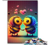 Rompecabezas de 1000 Piezas de Tiny Love Bees, Rompecabezas difíciles para Adultos, tamaño 26x38cm, Actividad educativa para Mejorar Las Habilidades cognitivas.