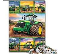 Rompecabezas de 1000 Piezas de Tractor agrícola para Adultos y Adolescentes Juego desafiante y Familiar Colección de Artistas Bellas Artes para Mayores de 14 años (26x38cm)