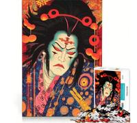Rompecabezas de 1000 Piezas de un Actor de Kabuki japonés, Juego Educativo, Actividades Divertidas para Hacer en casa, Regalo de cumpleaños 38x52cm