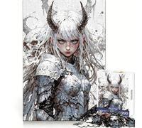 Rompecabezas de 1000 Piezas de un Adolescente Guerrero Demonio de Pelo Blanco para Mejorar la Memoria y Disfrutar de un rato Agradable Ideal para Regalar en cumpleaños (38x52cm)