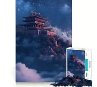 Rompecabezas de 1000 Piezas de un Antiguo Templo japonés Diversión con Memoria Superficie Lisa y sin Rebabas Un desafío entretenido para el Tiempo Libre (50x75cm)