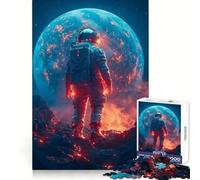 Rompecabezas de 1000 Piezas de un Astronauta en un Planeta volcánico para Adolescentes Ejercicio cognitivo Actividad Suave Sin Bordes ásperos Regalo significativo (38x26cm)