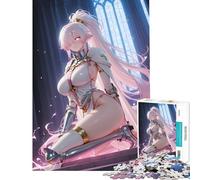 Rompecabezas de 1000 Piezas de un Caballero de Anime Vestido de Blanco Ideal para Juegos educativos Un Juguete desafiante Divertido y Original Perfecto como Regalo para los Amantes de los Juegos