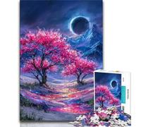 Rompecabezas de 1000 Piezas de un Cerezo Misterioso para Adolescentes ¡Cada Pieza es única! Juego Familiar desafiante (38x26cm)