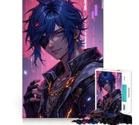 Rompecabezas de 1000 Piezas de un Chico Anime con Parche en el Ojo para Adultos Juego de Habilidad Mental Corte láser para un Ajuste Actividad gratificante para días lluviosos (38x52cm)