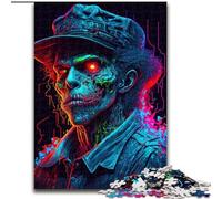 Rompecabezas de 1000 Piezas de un Joven gánster Zombi Rompecabezas desafiantes para la interacción Familiar y el Cerebro Tamaño: 50x75cm