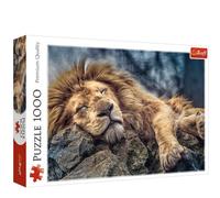 Trefl 916 10447 EA 1000 Teile, Premium Quality, für Erwachsene und Kinder ab 12 Jahren 1000pcs Sleeping Lion, Coloured, Katzentreffen