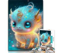 Rompecabezas de 1000 Piezas de un Lindo bebé dragón para Adolescentes Juguete Educativo Intelectual Relajante Regalo de Amigo Secreto (26x38cm)