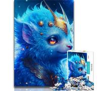 Rompecabezas de 1000 Piezas de un Lindo bebé dragón para Adolescentes Juguete Educativo Intelectual Relajante Regalo de Amigo Secreto (50x75cm)