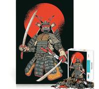 Rompecabezas de 1000 Piezas de un Luchador samurái con Espada para Adolescentes Juguete de razonamiento y Habilidad Divertido y Relajante Corte preciso Regalo Ideal (50x75cm)