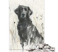 Rompecabezas de 1000 Piezas de un Perro Perdiguero en el Campo para Adolescentes y Adultos, 1000 Piezas (75 x 50 cm)