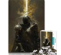 Rompecabezas de 1000 Piezas de un poderoso Caballero Medieval para Adultos 1000 Piezas Juguetes educativos Juegos antiestrés Lista de Deseos con Papá Noel (26x38cm)