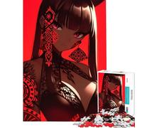 Rompecabezas de 1000 Piezas de una Adolescente con Orejas Rojas Estilo Anime Juguete Educativo para Juegos de desafío Ideal para divertirse en Familia Un Gran Regalo (tamaño 38x26cm)