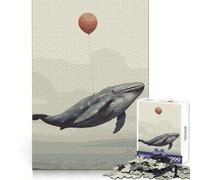 Rompecabezas de 1000 Piezas de una Ballena con Globo para Adolescentes Fomenta el Pensamiento Claro, estimula el Aprendizaje y Permite un Encaje Firme Un Bonito Regalo (50x75cm)
