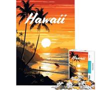 Rompecabezas de 1000 Piezas de una Cala Hawaiana Juegos educativos para un desafío de Juego Educativo Juguete Ideal para Regalar y Pasar el Tiempo en casa Durante Las Vacaciones (tamaño 50x75cm)