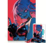 Rompecabezas de 1000 Piezas de una Chica Anime con Actitud para Adultos Juego Mental Divertido con tecnología Avanzada de Corte láser Un desafío entretenido para Pasar el Tiempo (38x26cm)