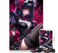 Rompecabezas de 1000 Piezas de una Chica Anime con alas de Mariposa para Adolescentes Fortalece el Cerebro estimula la Mente facilita la relajación Permite un Encaje Firme y es Ideal para una Navidad