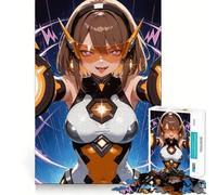 Rompecabezas de 1000 Piezas de una Chica Anime con Equipo futurista para Adolescentes Juego para estimular la Mente Montaje Firme y Seguro Actividad Divertida para Toda la Familia (38x26cm)