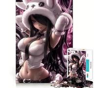 Rompecabezas de 1000 Piezas de una Chica Anime con Gorro de conejita para Adultos Juego Mental Divertido con tecnología Avanzada de Corte láser Un desafío entretenido para Pasar el Tiempo (38x52cm)