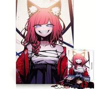 Rompecabezas de 1000 Piezas de una Chica Anime con Orejas de Gato para Adultos Pensamiento estratégico, Relajante y Divertido Ajuste preciso (38x26cm)