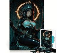 Rompecabezas de 1000 Piezas de una Chica Anime con Tocado Azteca para Adultos Juego Mental Divertido con tecnología Avanzada de Corte láser Un desafío entretenido para Pasar el Tiempo (38x52cm)