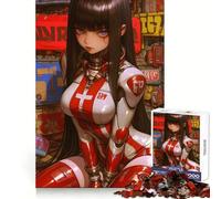 Rompecabezas de 1000 Piezas de una Chica Anime con Traje de Ciencia ficción para Adultos Ideal para Mentes ágiles y para Disfrutar fácilmente Ajuste Firme Regalo Festivo (38x52cm)