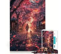 Rompecabezas de 1000 Piezas de una Chica Anime en Japón para Adolescentes Entrenamiento de Memoria Diversión,conexión Limpia y sin interrupciones Actividad grupal Relajante para Interiores (50x75cm)