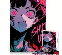 Rompecabezas de 1000 Piezas de una Chica Anime Gritando ¡Cállate! para Adultos Ideal para Mentes ágiles y para Disfrutar fácilmente Ajuste Firme Regalo Festivo (38x52cm)