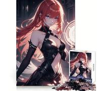 Rompecabezas de 1000 Piezas de una Chica Anime Pelirroja para Adolescentes Juguete para desarrollar la lógica y la Capacidad de relajación Bordes Lisos Regalo de Primera Calidad (50x75cm)