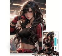 Rompecabezas de 1000 Piezas de una Chica boxeadora de Anime Juguete Creativo para desarrollar la Habilidad Cierre Seguro sin Piezas Sueltas Actividad para Compartir en Familia (38x26cm)
